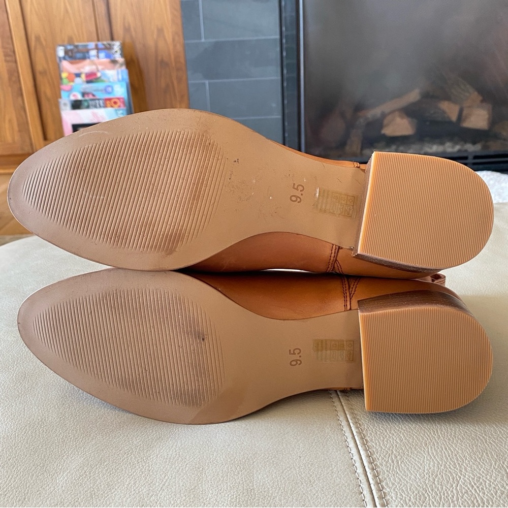 MADEWELL “Carina” Tan Leather Chelsea Ankle Pull-on Boots - 9.5 - Picture 6 of 6
